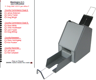 BubbleScan 303 OMR Scanner for Ballots